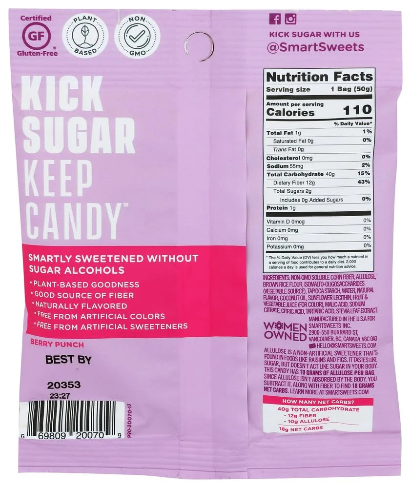 SmartSweets Red Twists - 1.8 oz