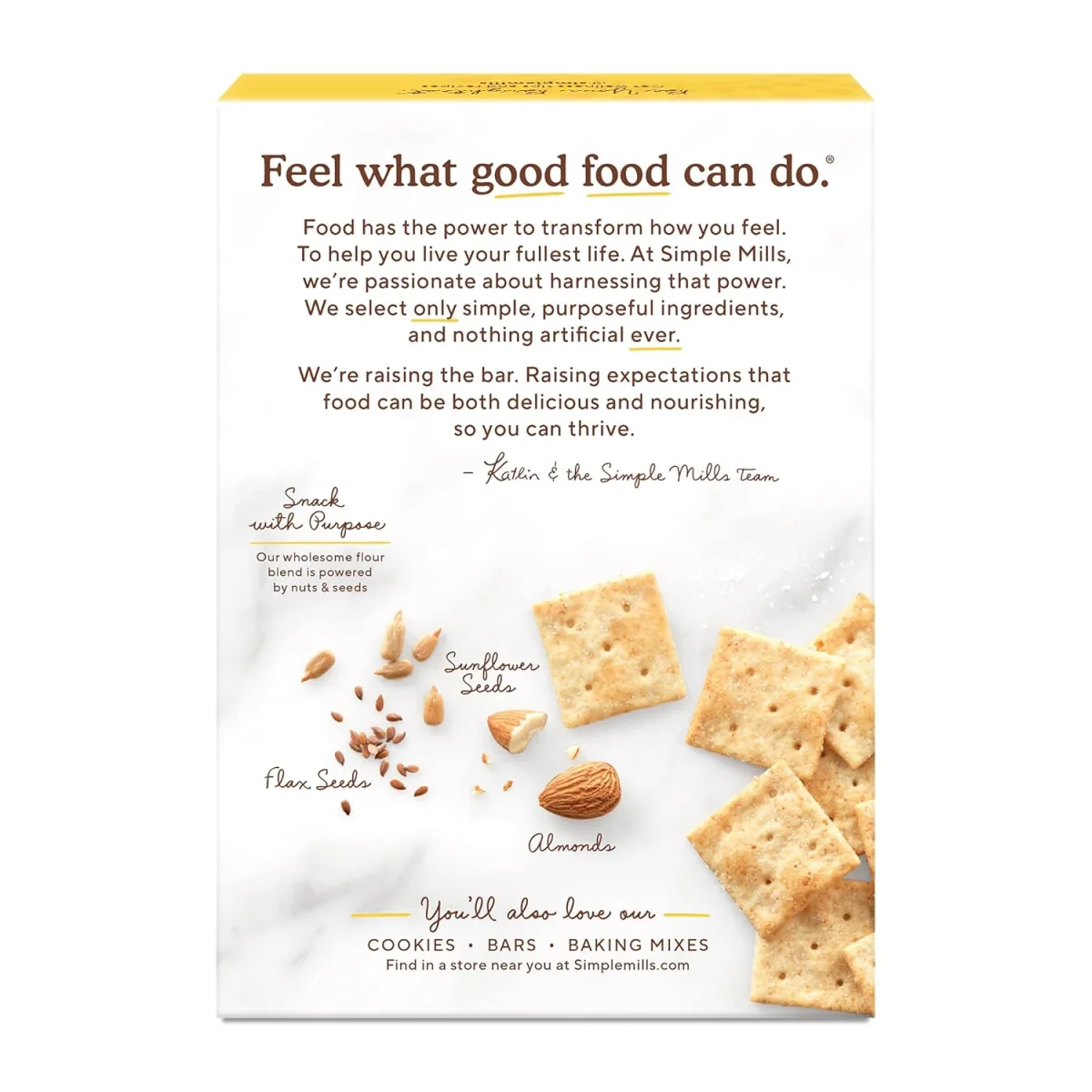 Simple Mills Almond Flour Crackers, Fine Ground Sea Salt - 4.25 oz
