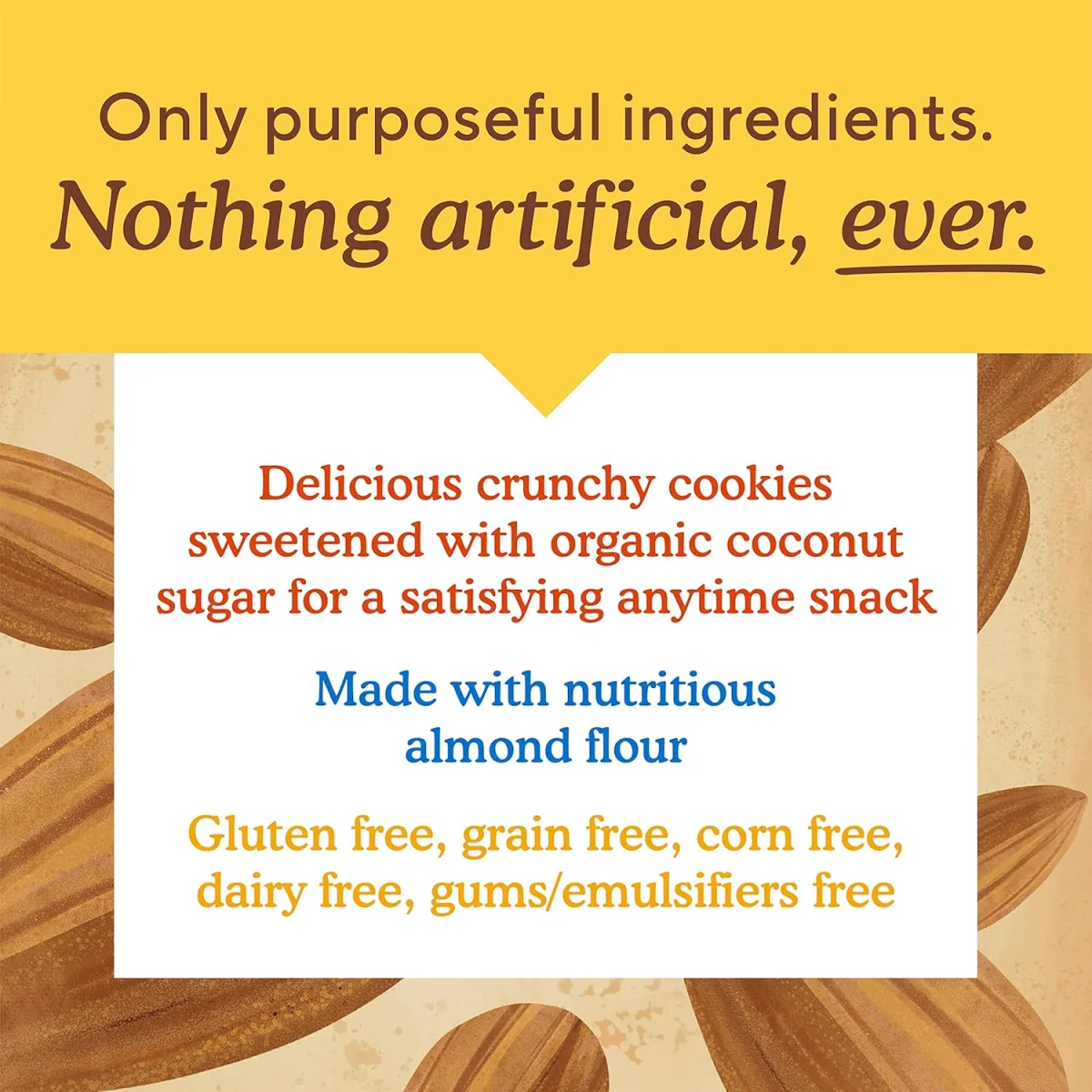 Simple Mills Almond Flour Crunchy Cookies, Chocolate Chip - 5.5 oz