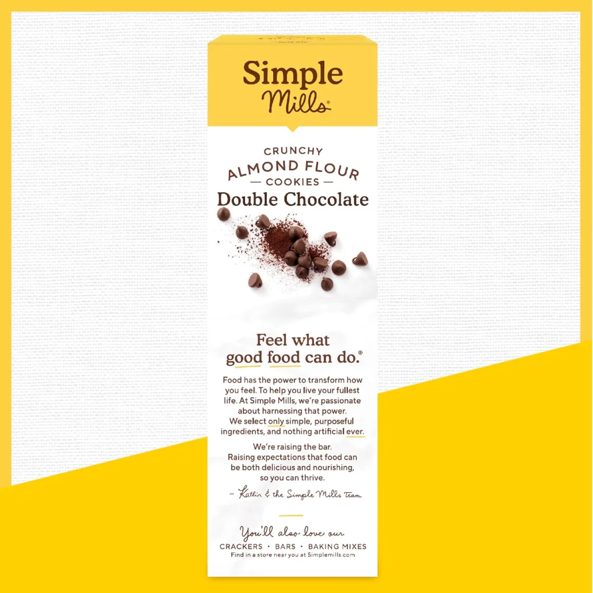 Simple Mills Crunchy Almond Flour Cookies, Double Chocolate - 5.5 oz