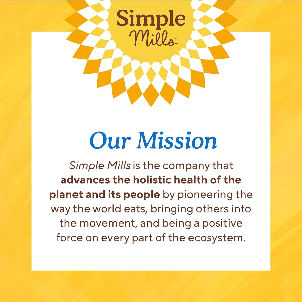 Simple Mills Gluten Free Soft Baked Almond Flour Bars, Chocolate Brownie - 5 Bars