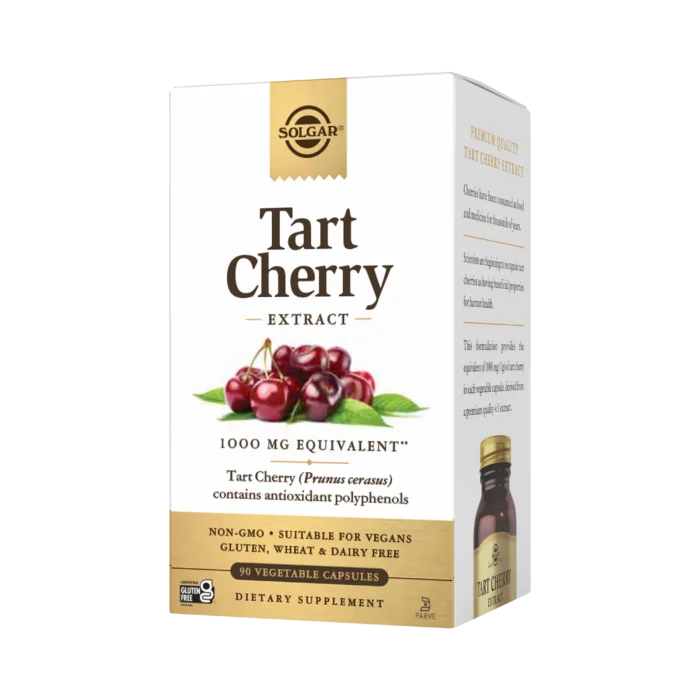 Solgar Tart Cherry Extract - 1000 mg - 90 Vegetable Capsules