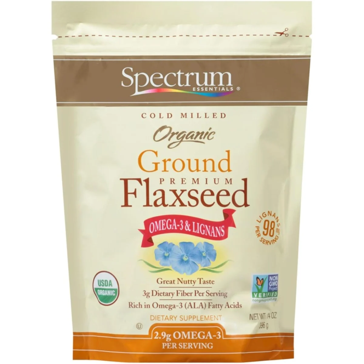Spectrum Organic Ground Flaxseed - 14 oz