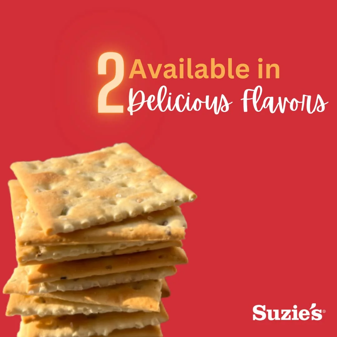 Suzie's Organic Saltines Crackers, Rosemary Sesame