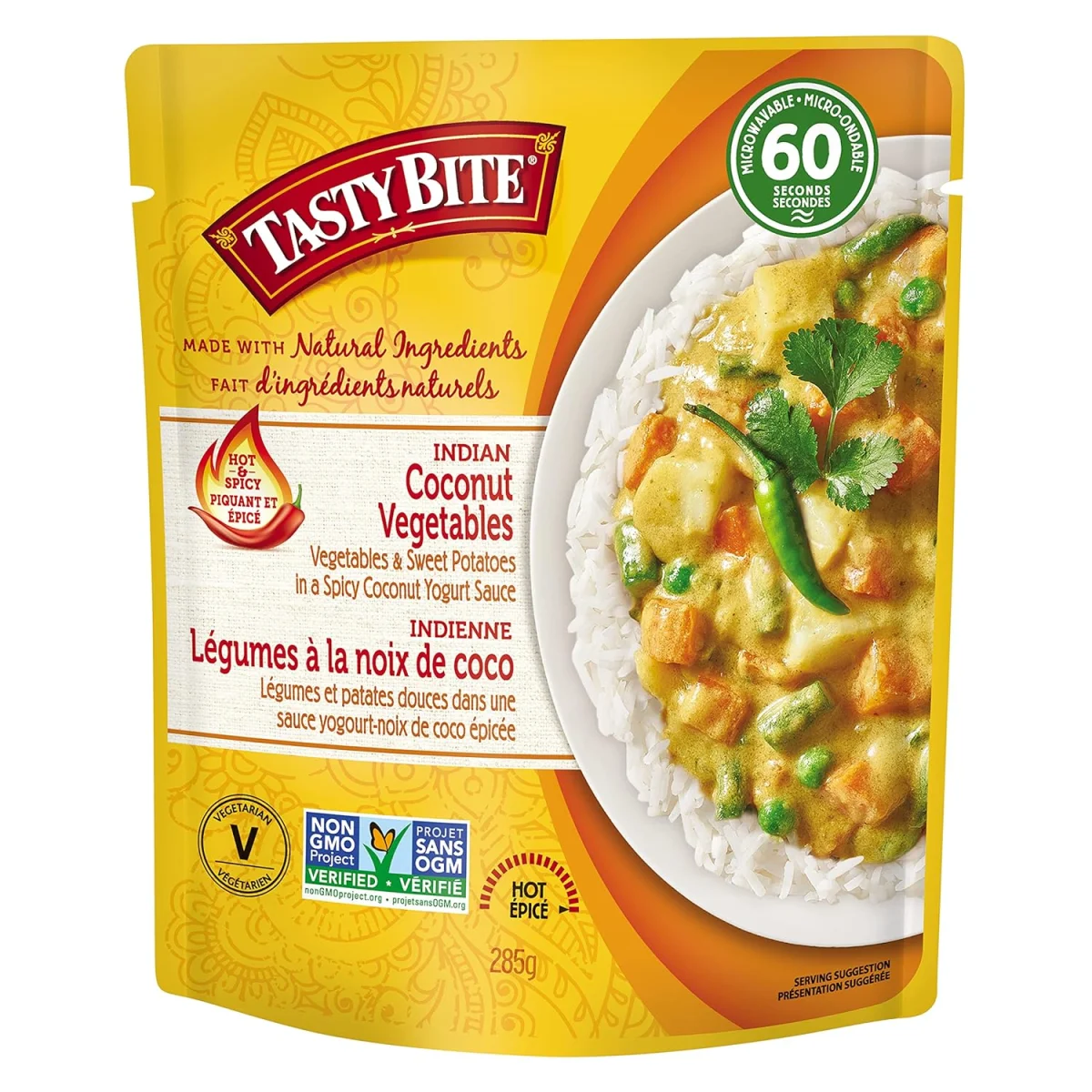 Tasty Bite Gluten Free Non-GMO Coconut Vegetables - 10 oz
