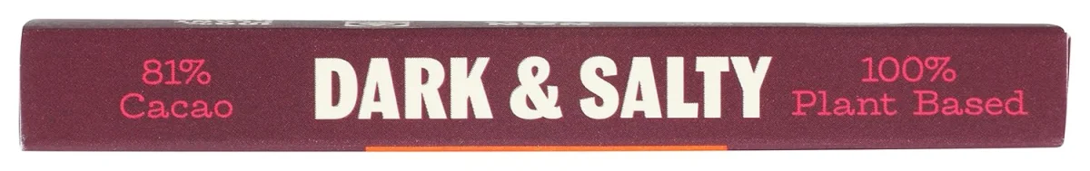 TCHO Organic Dark Chocolate with Sea Salt (Salty) - 2.5 oz