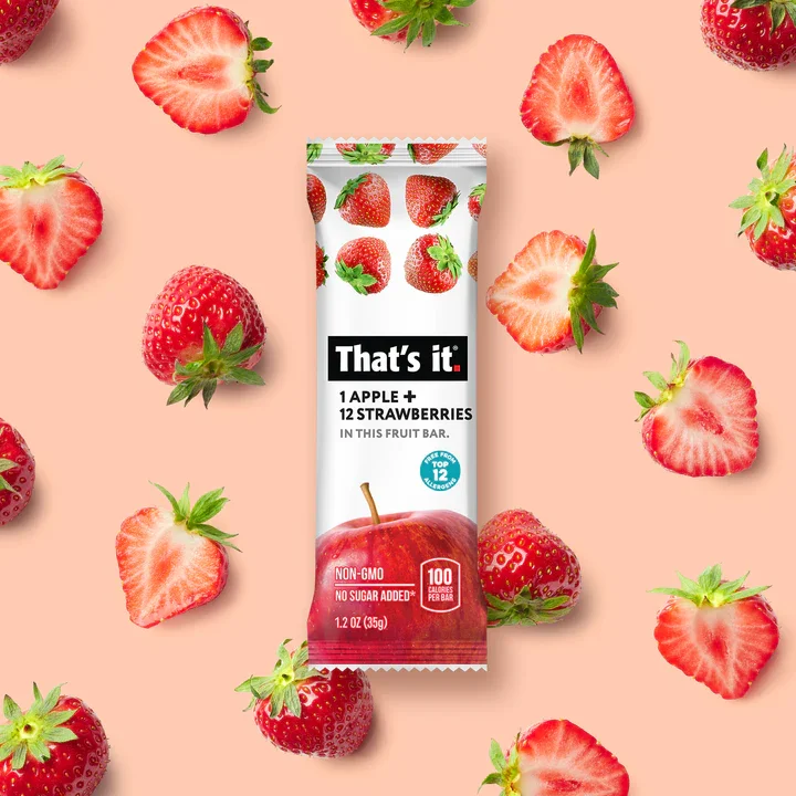 That's it. Apple + Strawberry Fruit Bar