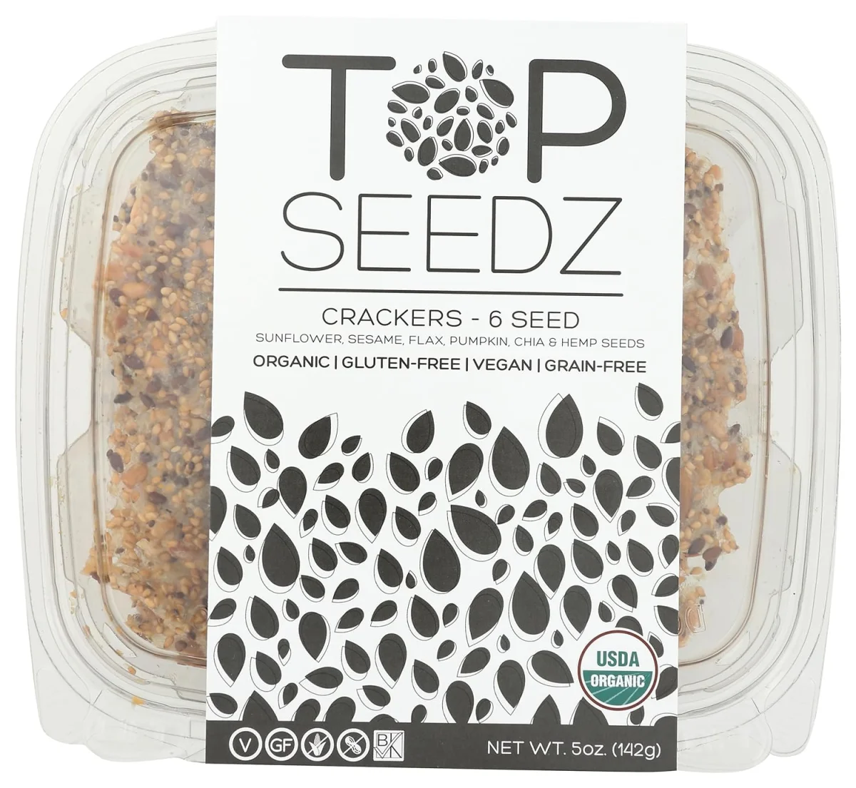 Top Seedz 6 Seed Gluten Free Crackers - 5 oz
