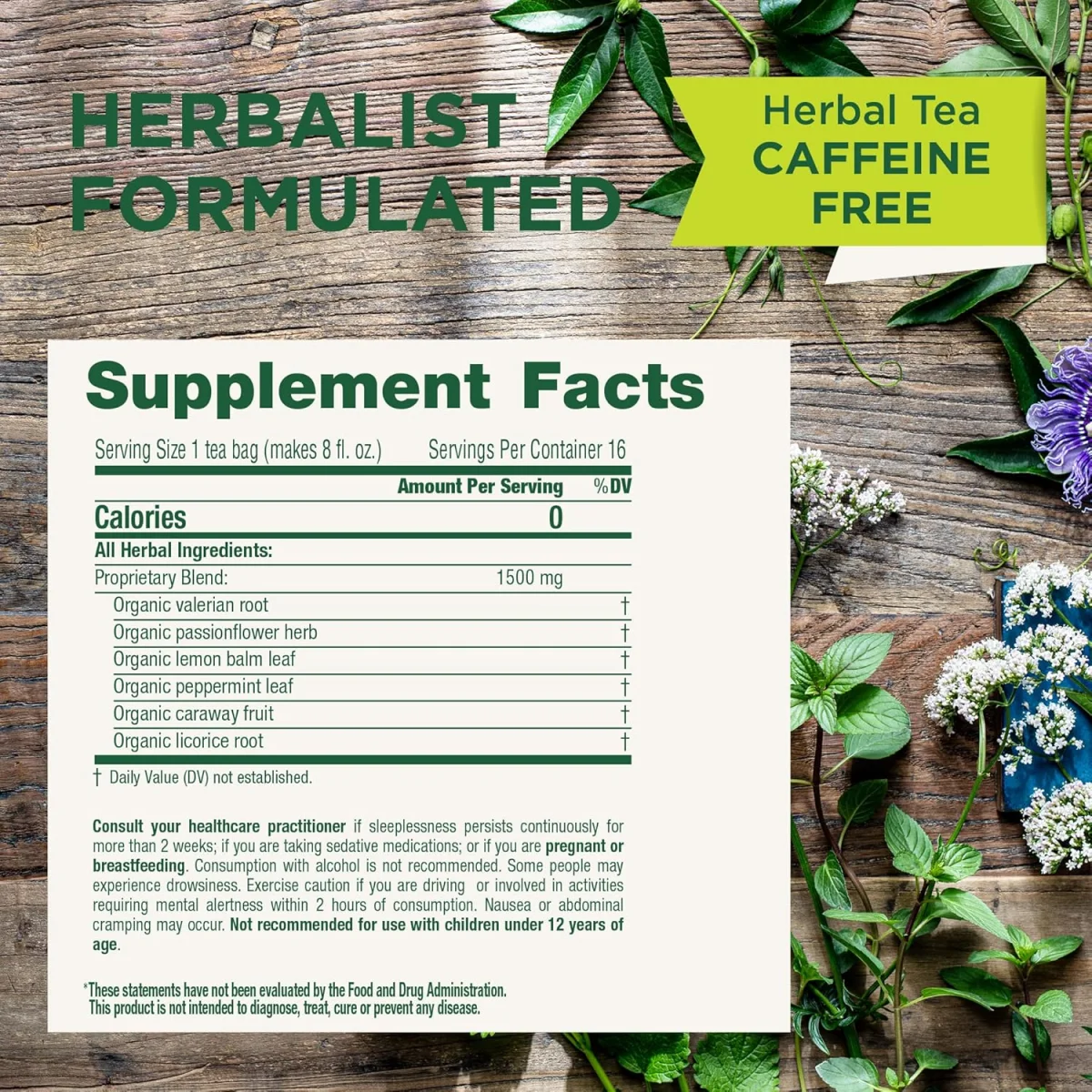 Traditional Medicinals Organic Nighty Night Extra Lemon Balm & Valerian Tea