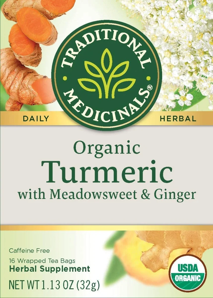Traditional Medicinals Organic Turmeric & Ginger Herbal Tea - 16 Tea Bags