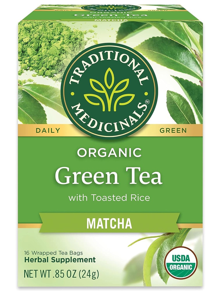Traditional Medicinals Green Tea Matcha with Toasted Rice - 16 Tea Bags