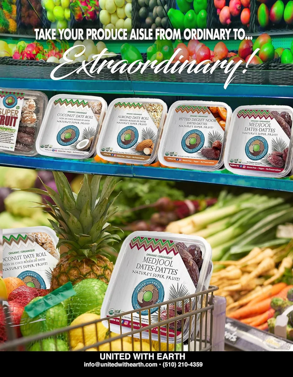 United With Earth Organic Almond Date Rolls - 12 oz