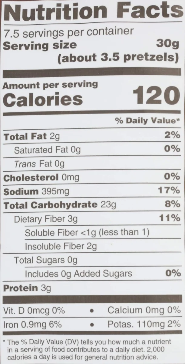 Unique Sprouted Whole Grain Wheat Pretzel Splits, Original - 8 oz