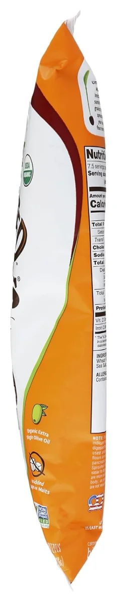 Unique Sprouted Whole Grain Wheat Pretzel Splits, Original - 8 oz