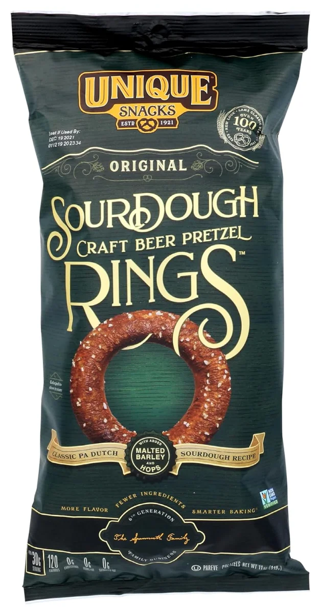 Unique Sourdough Craft Beer Pretzel Rings - 11 oz
