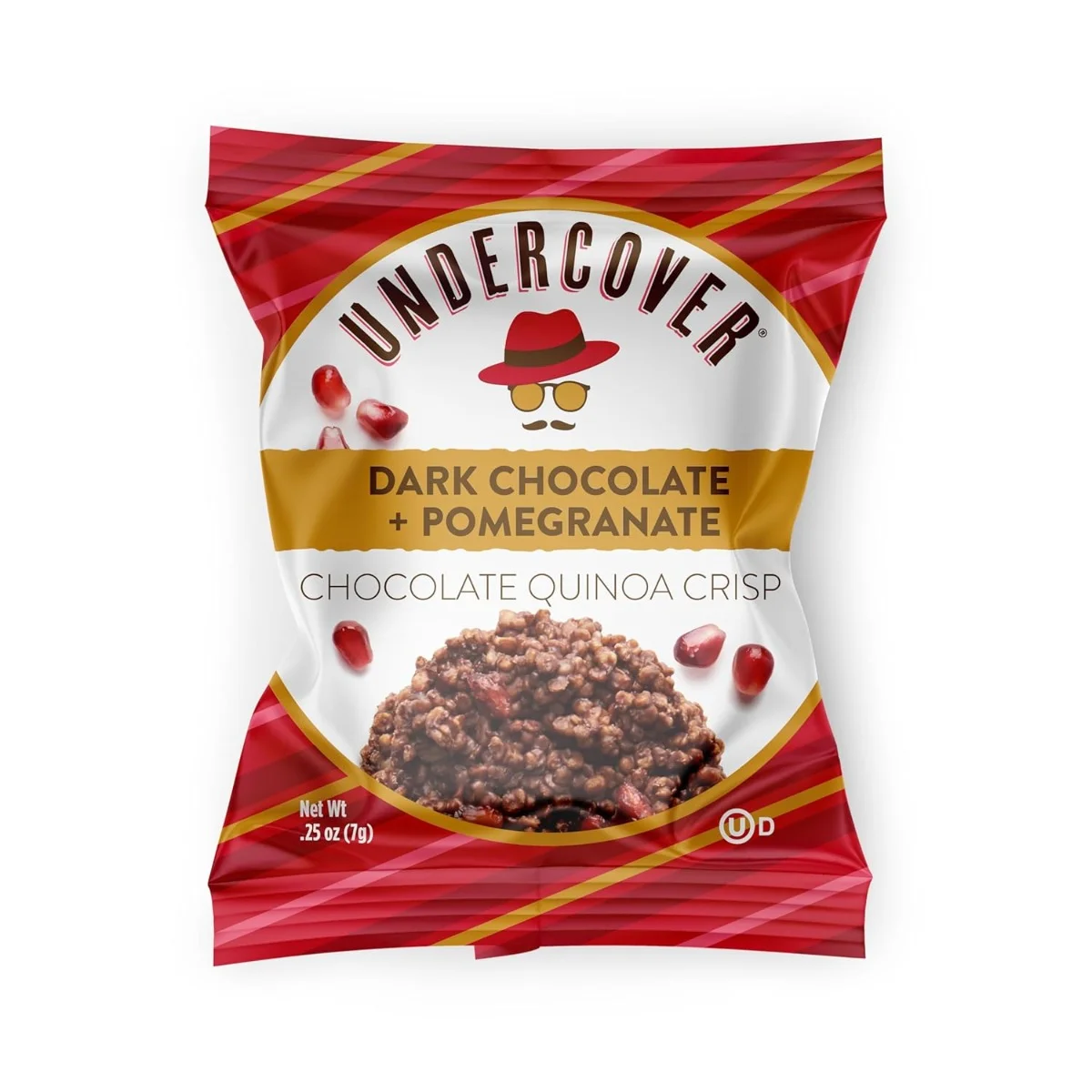Undercover Chocolate Crispy Quinoa Dark Chocolate + Pomegranate