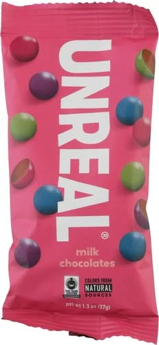 UNREAL Milk Chocolate Gems, Certified Fair Trade