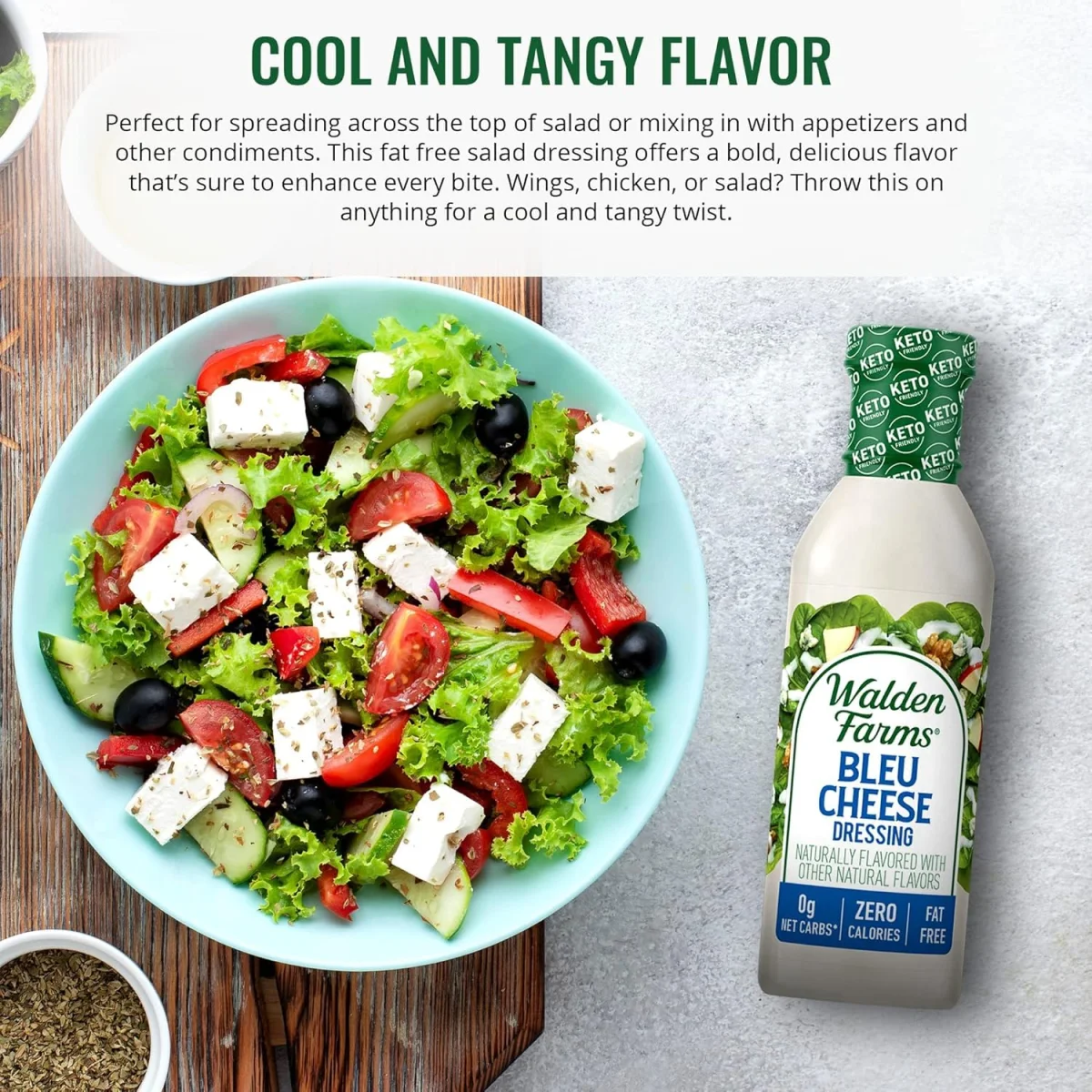 Walden Farms Zero Calorie Blue Cheese Dressing - 12 fl oz