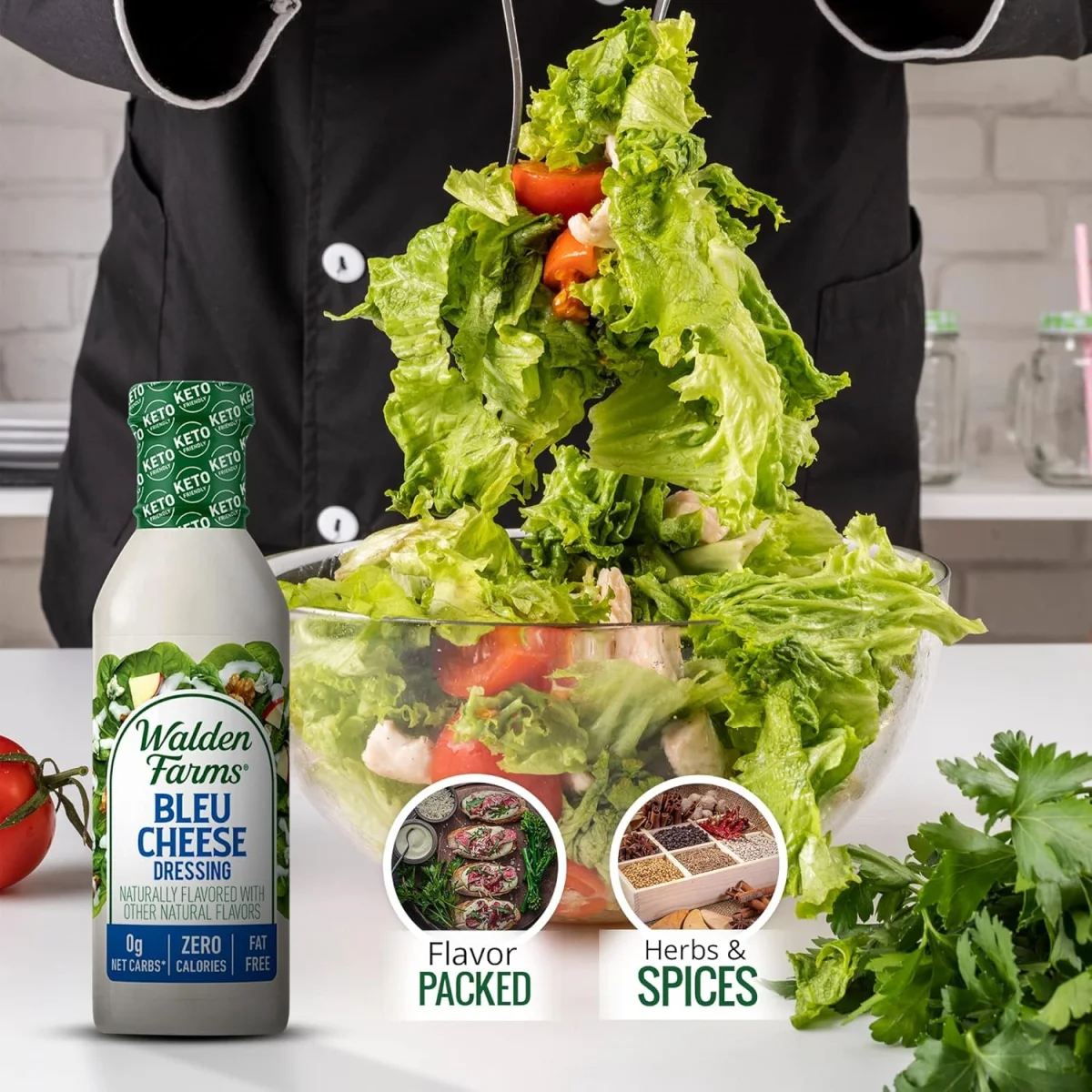 Walden Farms Zero Calorie Blue Cheese Dressing - 12 fl oz