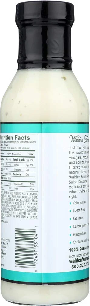 Walden Farms Zero Calorie Ranch Dressing - 12 fl oz