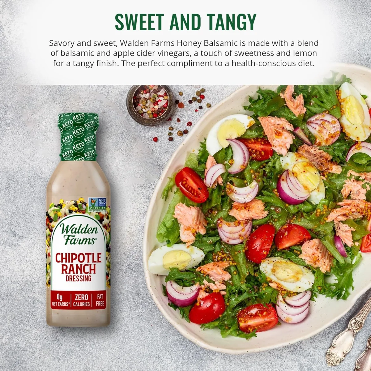 Walden Farms Zero Calorie Chipotle Ranch Dressing - 12 fl oz