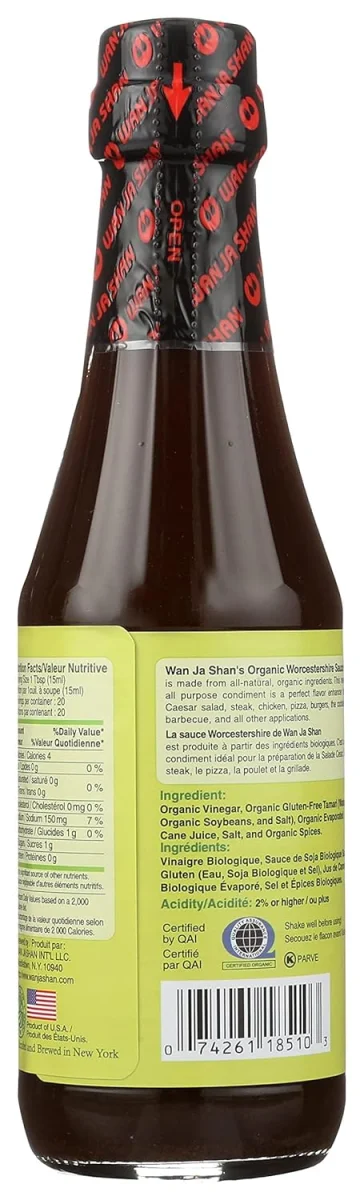 Wan Ja Shan Organic Worcestershire Sauce - 10 fl oz