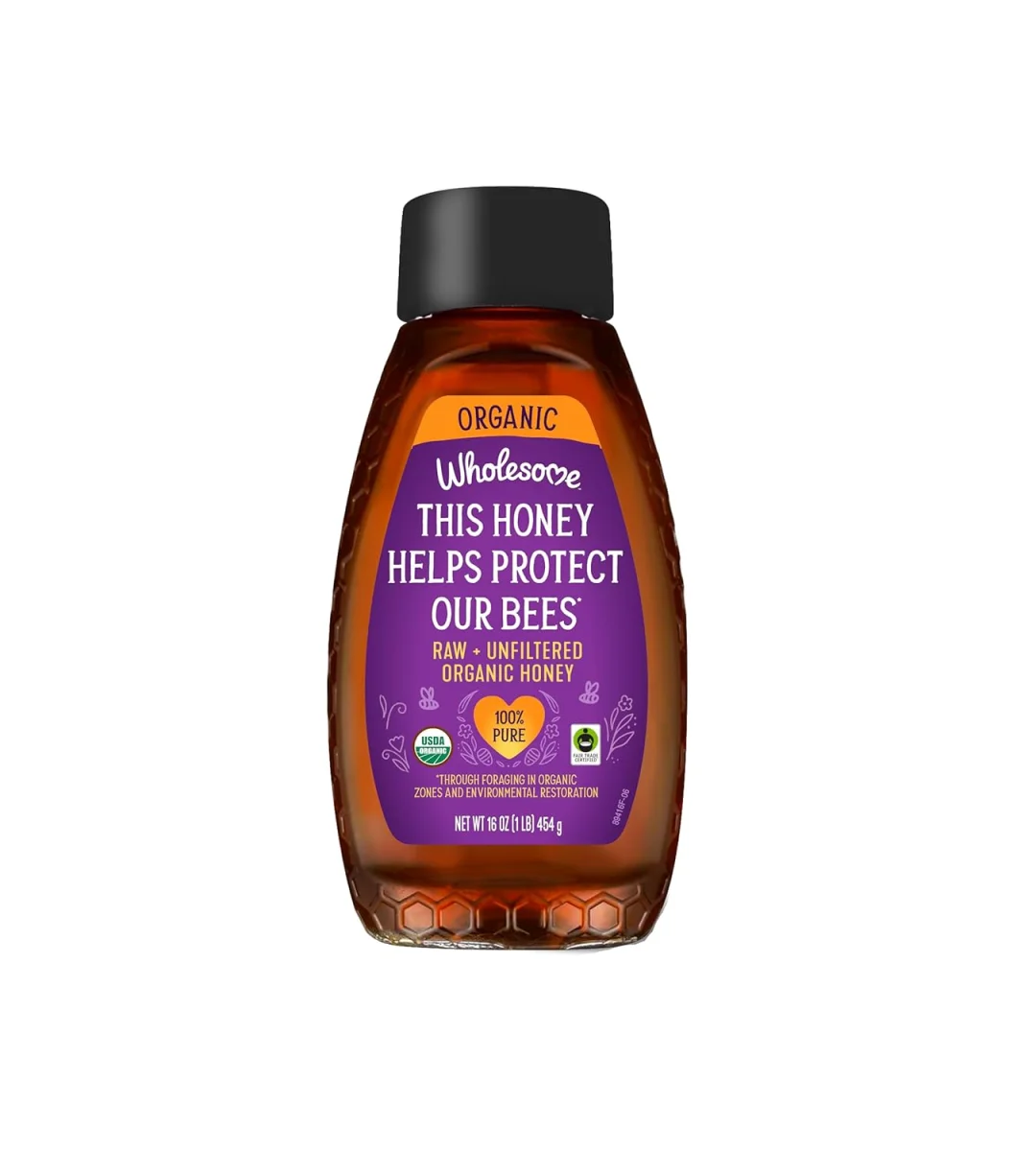 Wholesome Organic Raw Unfiltered Honey - 16 oz