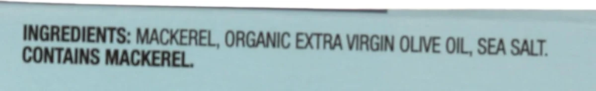 Wild Planet Wild Mackerel Fillet in Extra Virgin Olive Oil - 4.4 oz