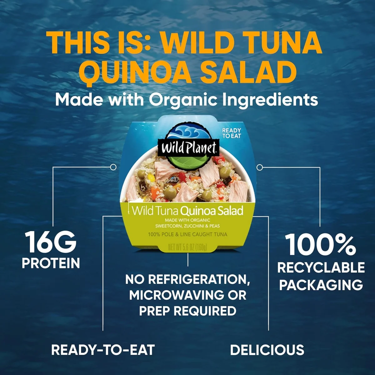 Wild Planet Wild Tuna Quinoa Salad - 5.6 oz