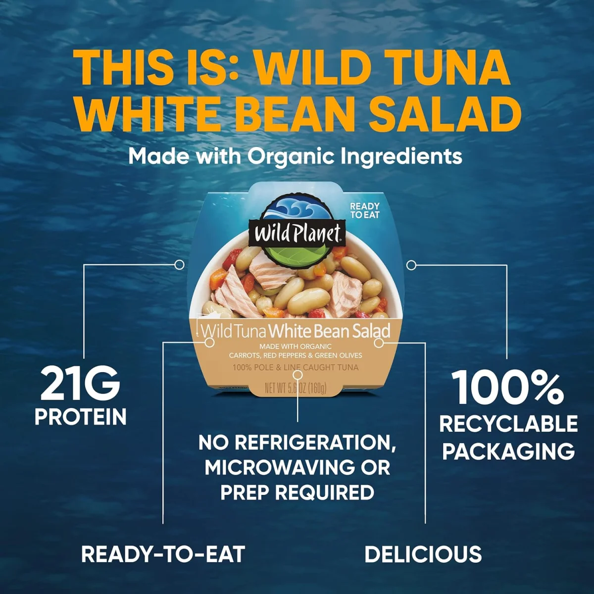 Wild Planet Wild Tuna & White Bean Salad - 5.6 oz