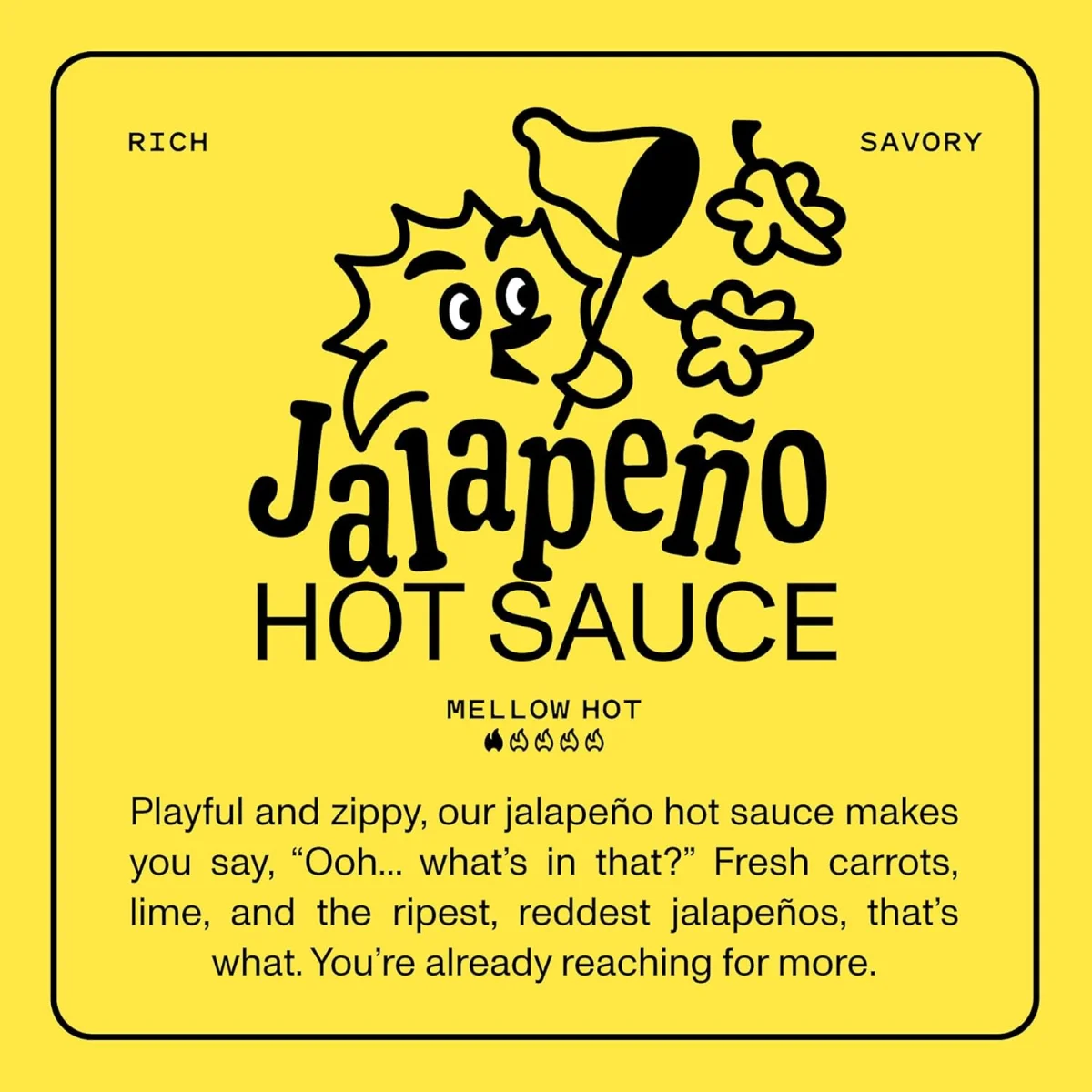 Yellowbird Hot Sauce, Jalapeno - 9.8 oz