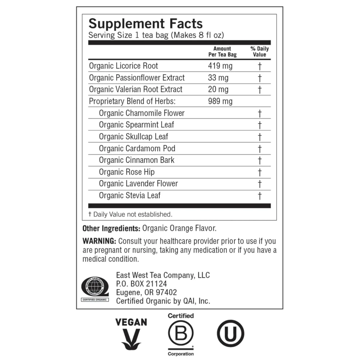 Yogi Tea Organic Bedtime Herbal Tea, Caffeine Free - 16 Tea Bags