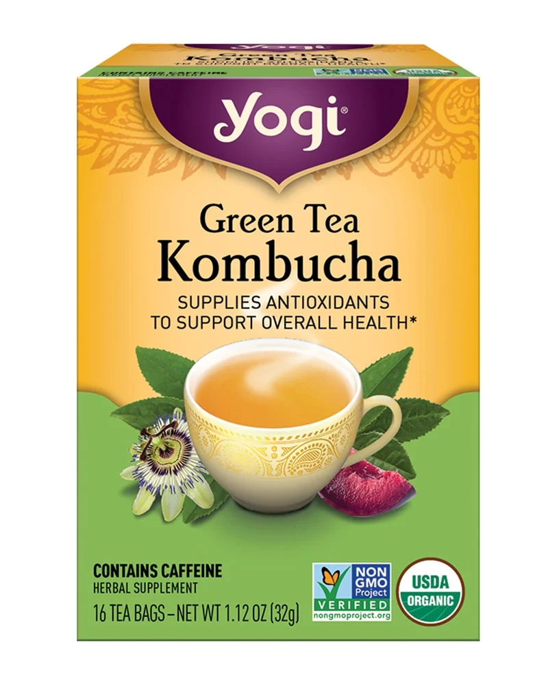 Yogi Tea Organic Kombucha Green Tea - 16 Tea Bags
