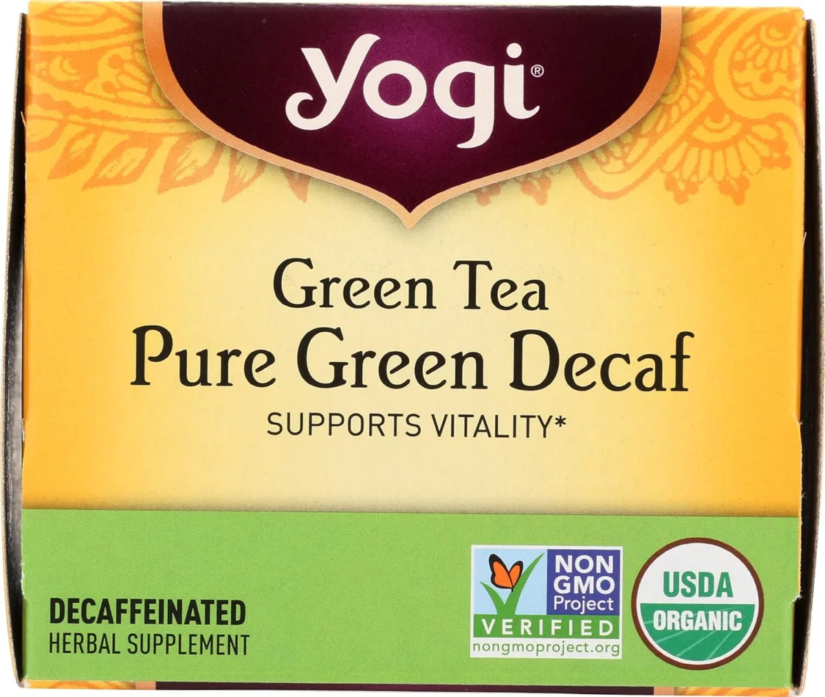 Yogi Tea Organic Pure Green Decaf Green Tea - 16 Tea Bags