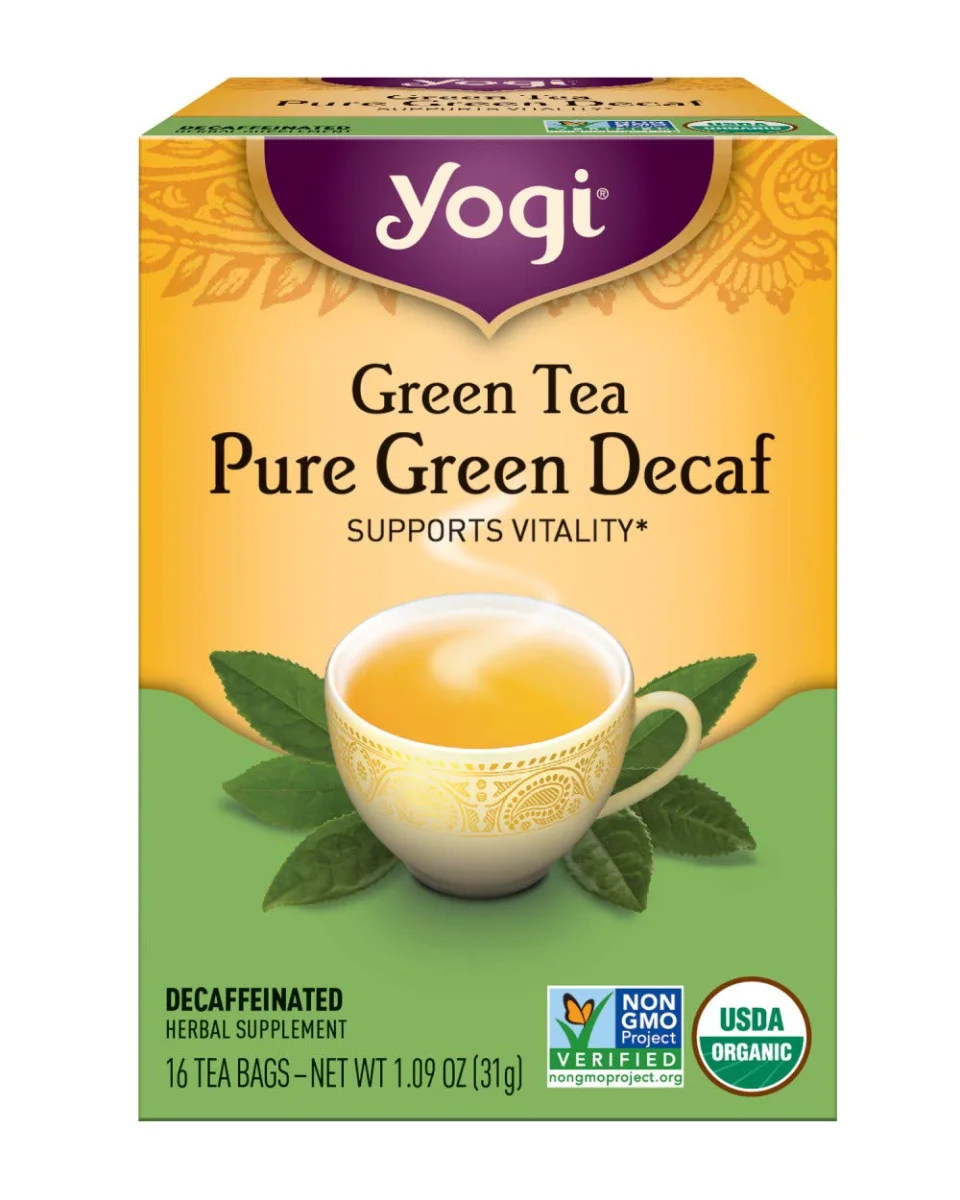 Yogi Tea Organic Pure Green Decaf Green Tea - 16 Tea Bags
